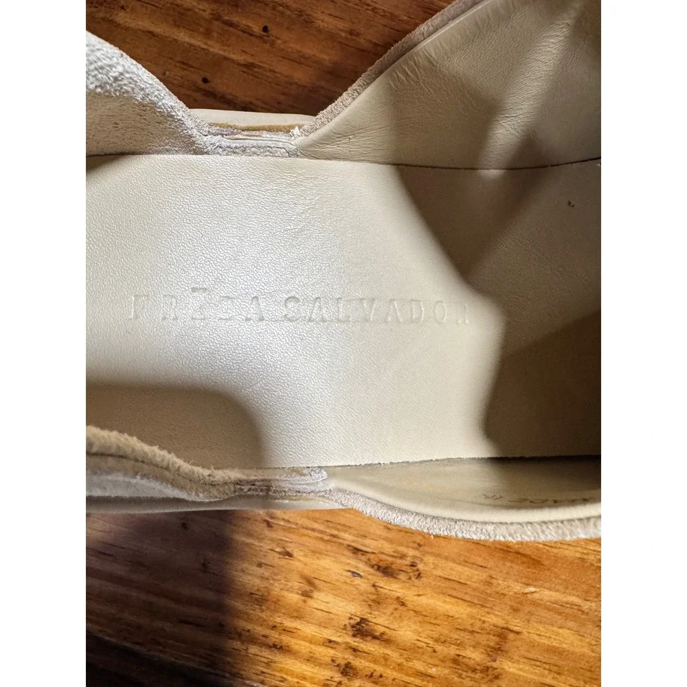 Freda Salvador LIBBY D'ORSAY SNEAKER Stucco Suede 3 Strap Made in Spain Womens 8